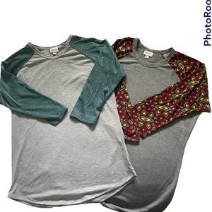 2 EUC LulaRoe Randy Womens tops: medium